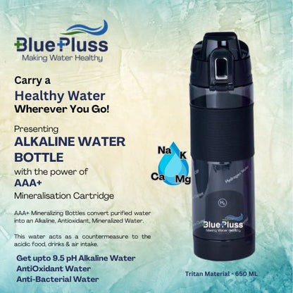 BluePluss Alkaline Water Bottle (AAA+) - Tritan Material